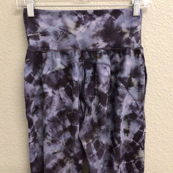 Athleta Salutation Jogger Stretch High Rise Pants Gray Active XXSP Tie Dye - Picture 4 of 8